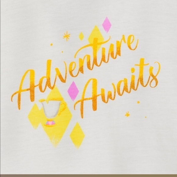 New Disney Beauty and The Beast Graphic Halter Medium - Picture 3 of 8